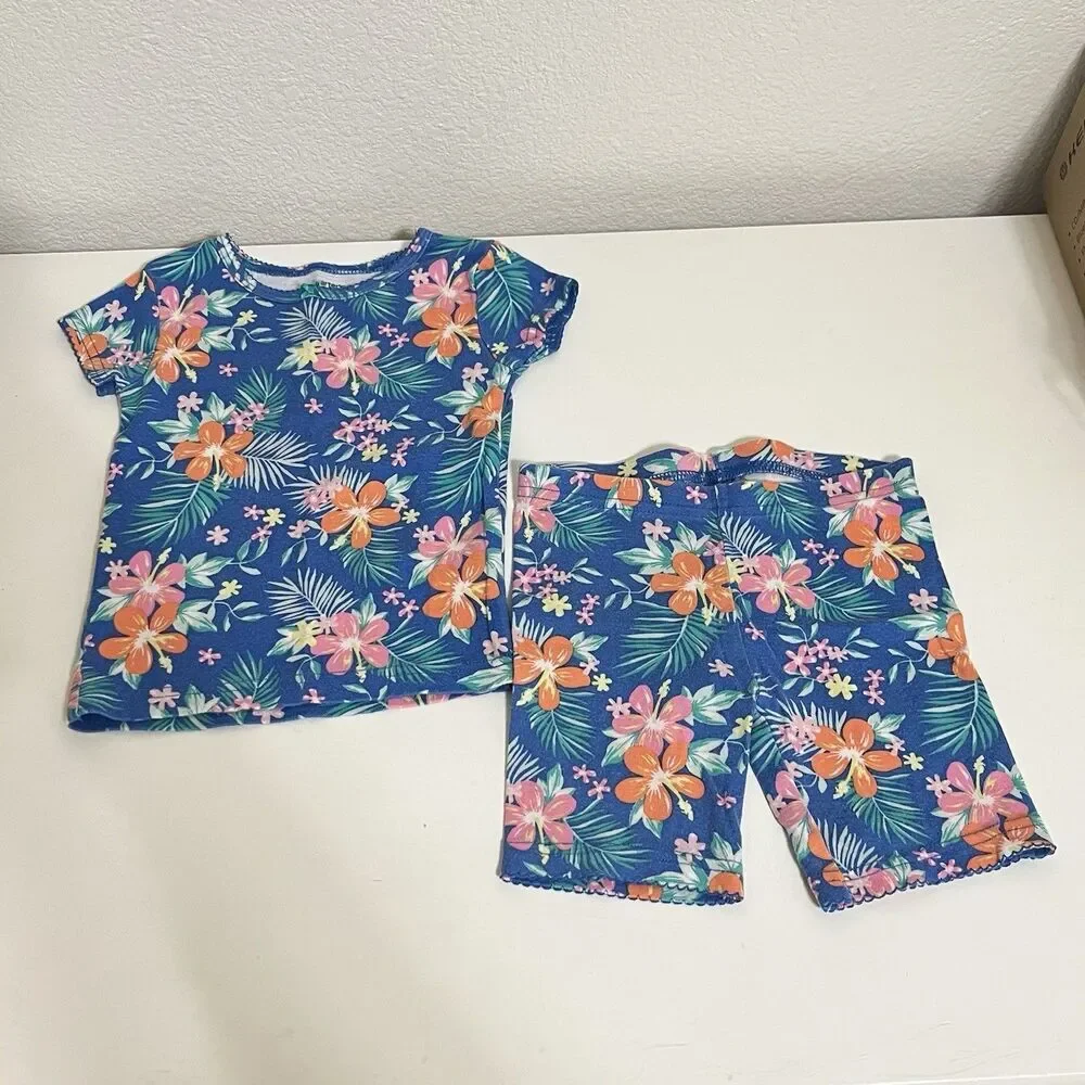 Carter's Gymboree Gap Mermaid Hawaii Pajamas Lot of 7 2-Pc Sets Girls Size 2T